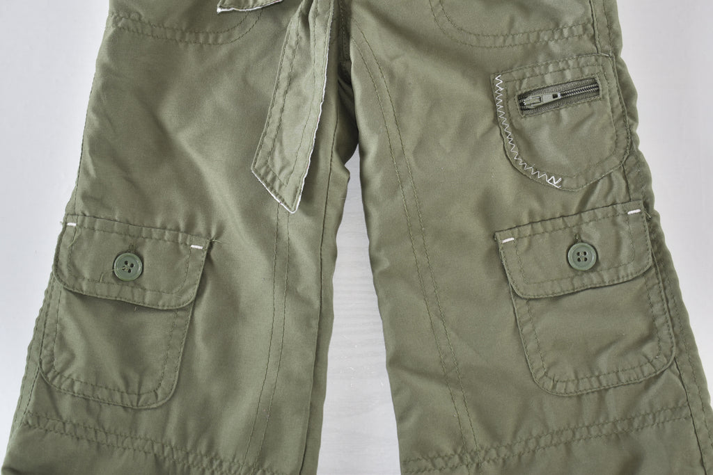 Lightweight cargo trousers with belt