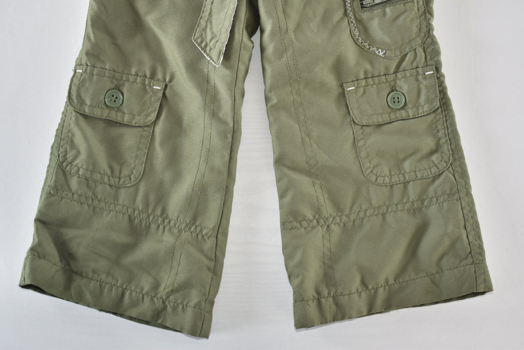 Lightweight cargo trousers with belt