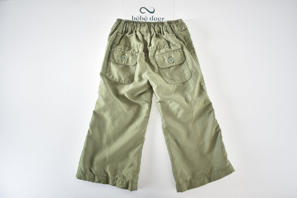 Lightweight cargo trousers with belt