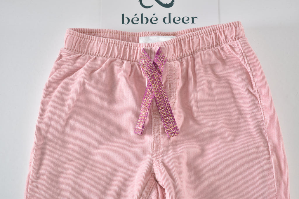 Soft pink lined corduroy trousers