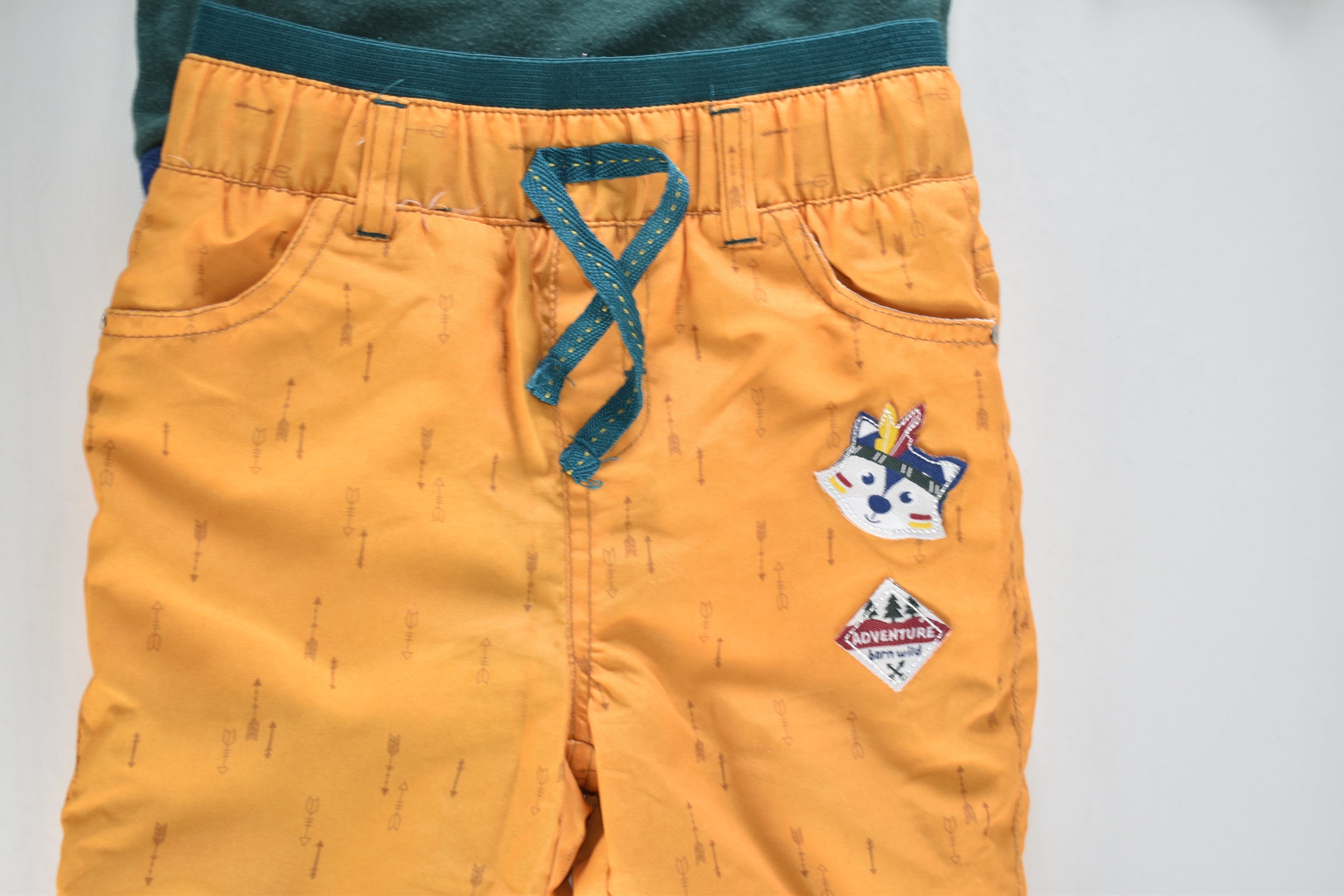 Fox print body and fleece-lined trousers set