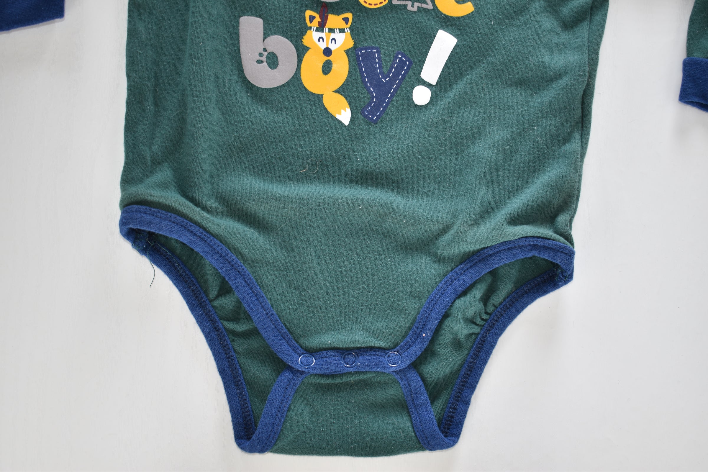 Fox print body and fleece-lined trousers set