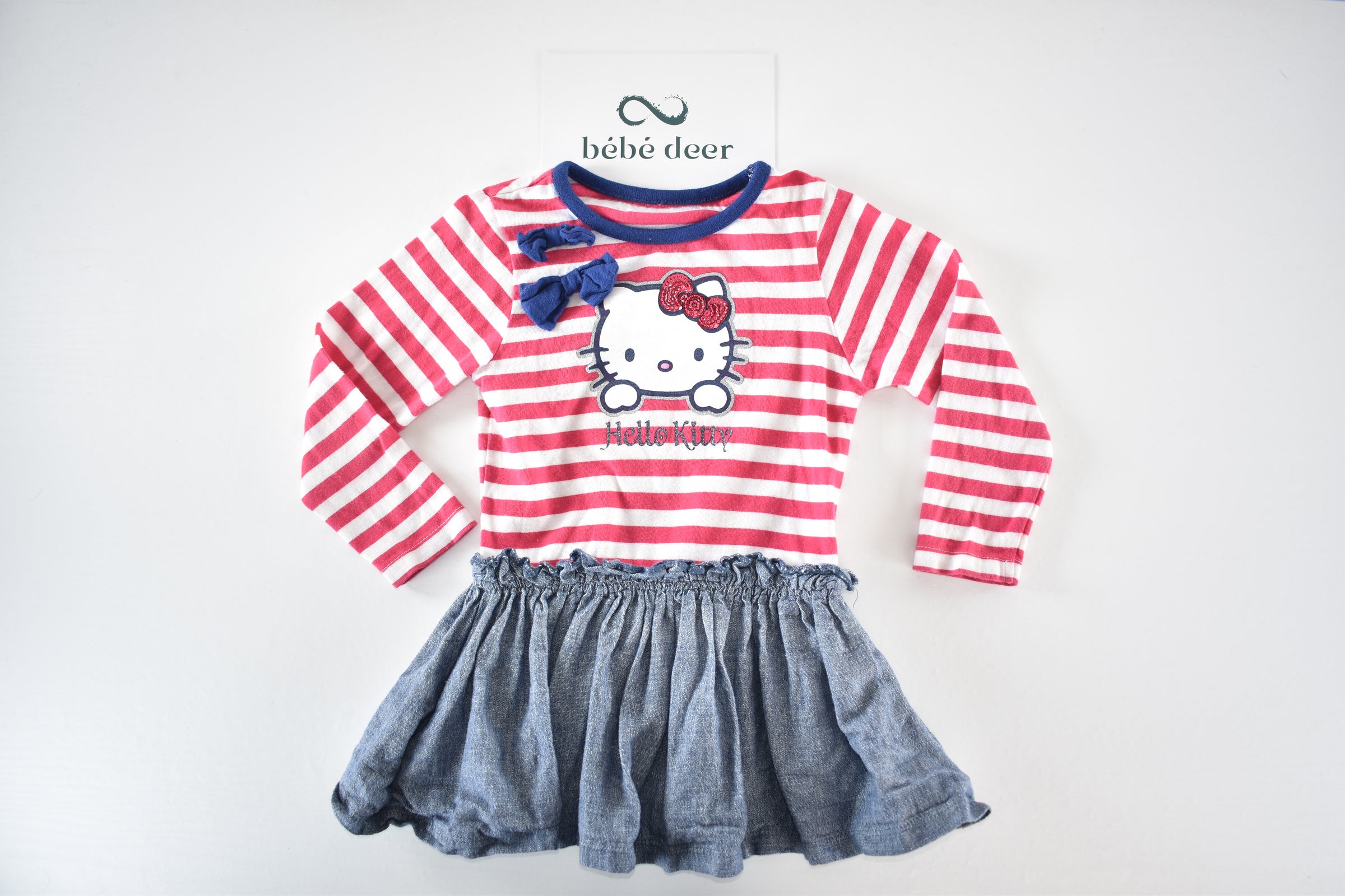 Robe rayée Hello Kitty