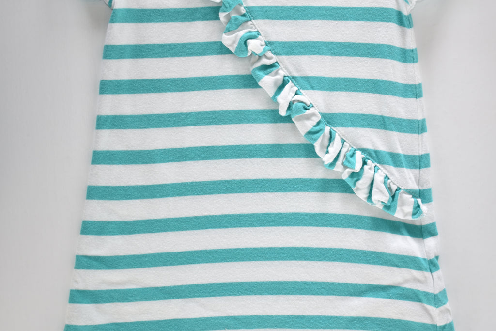 Striped dress with ruffle detail