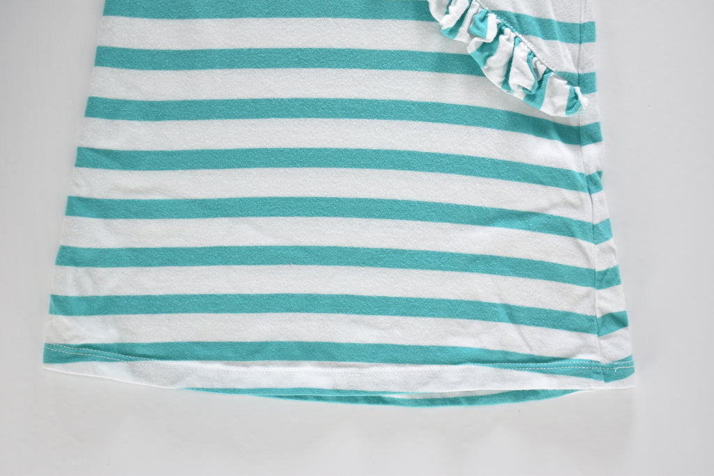 Striped dress with ruffle detail