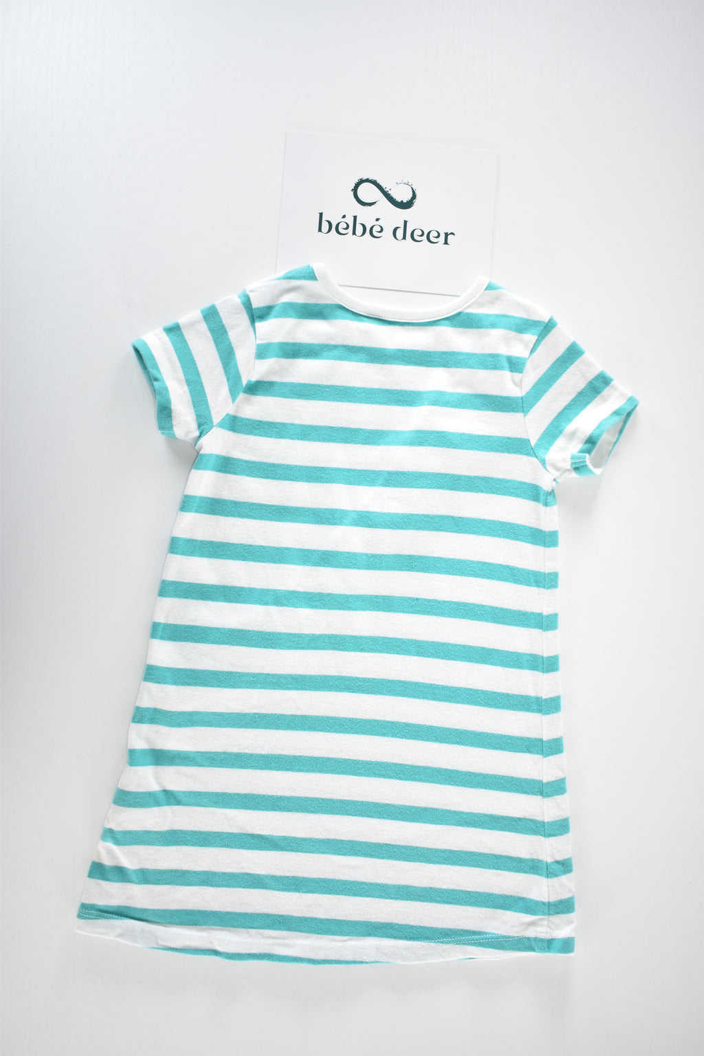 Striped dress with ruffle detail