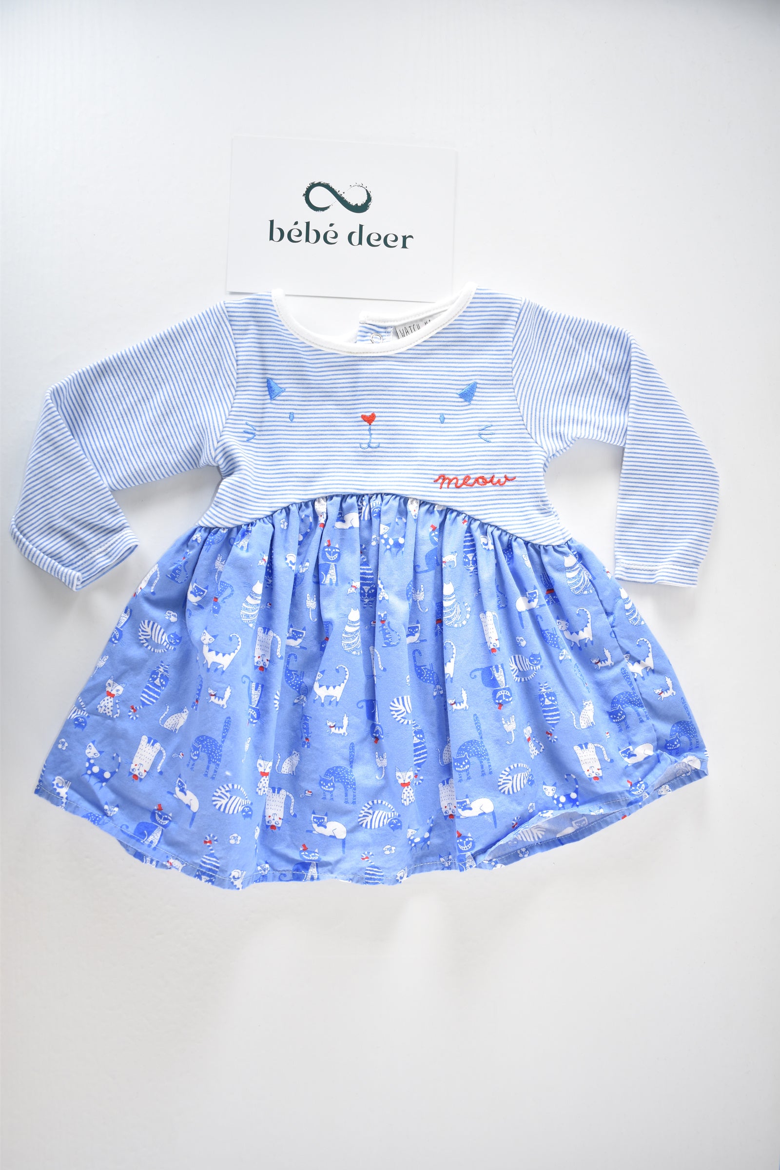 Cat print dress
