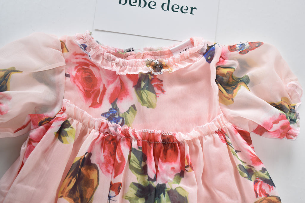 Floral dress with linin