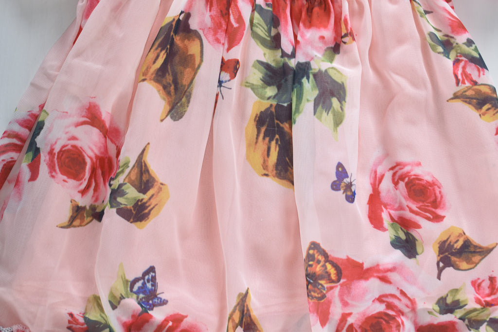 Floral dress with linin