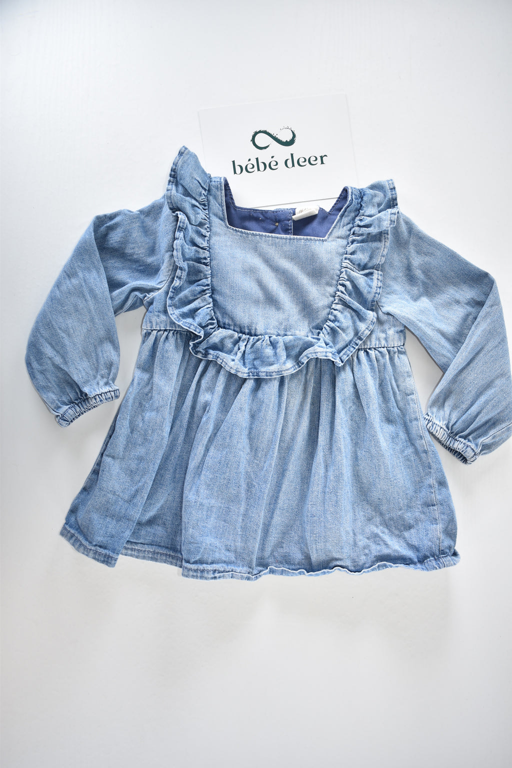 Lightweight denim-look dress