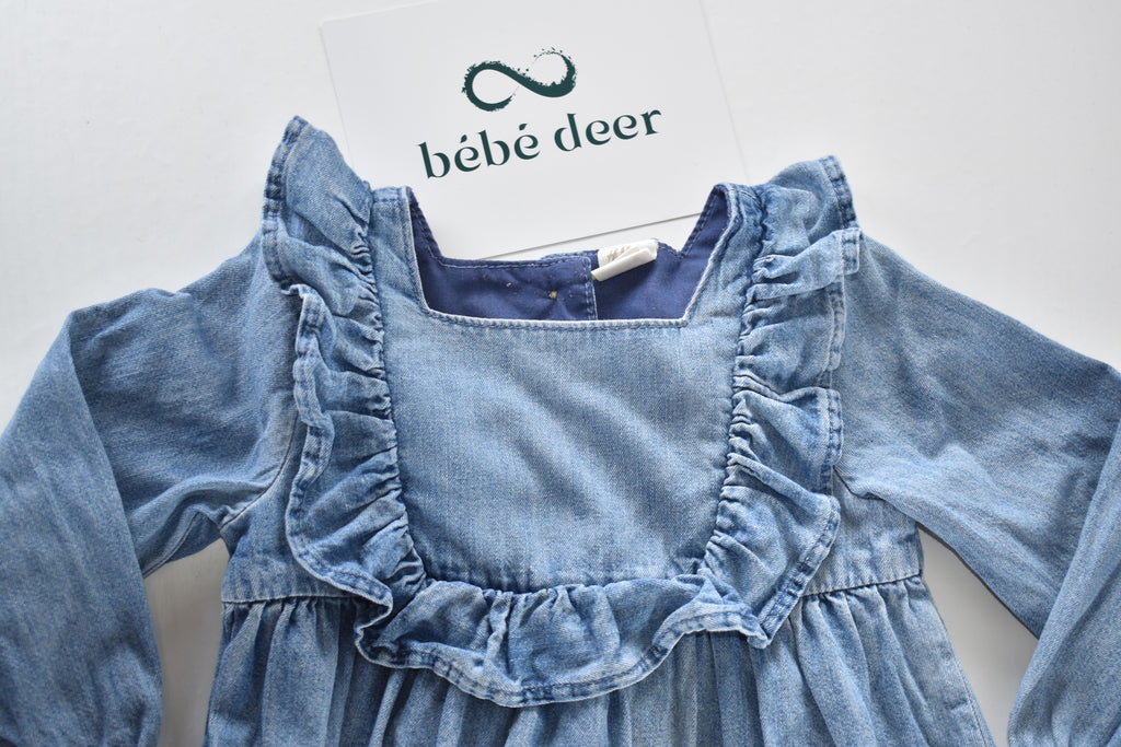Lightweight denim-look dress