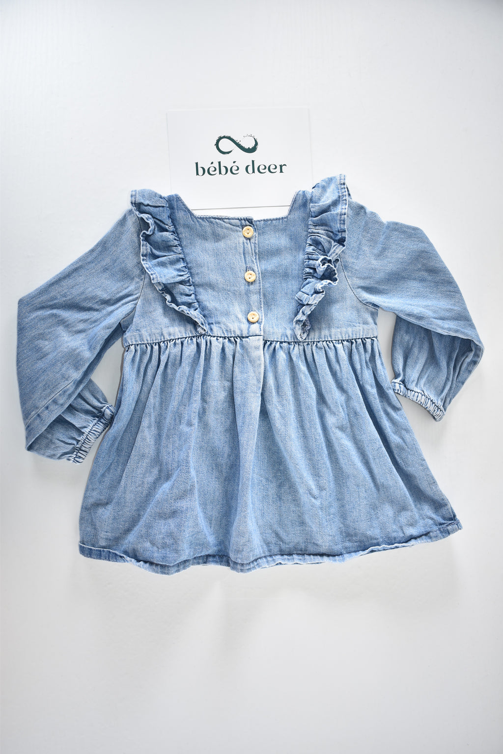 Lightweight denim-look dress