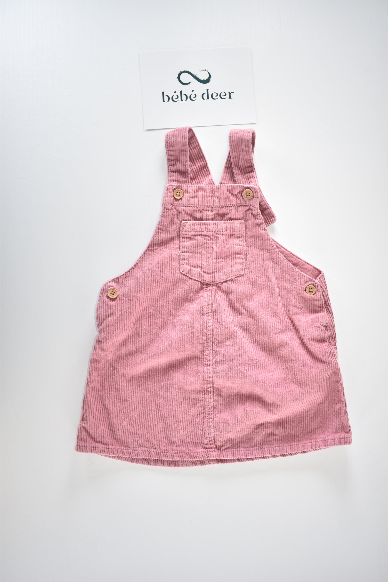 Corduroy pinafore dress