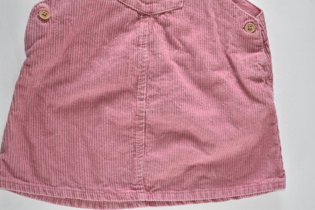 Corduroy pinafore dress