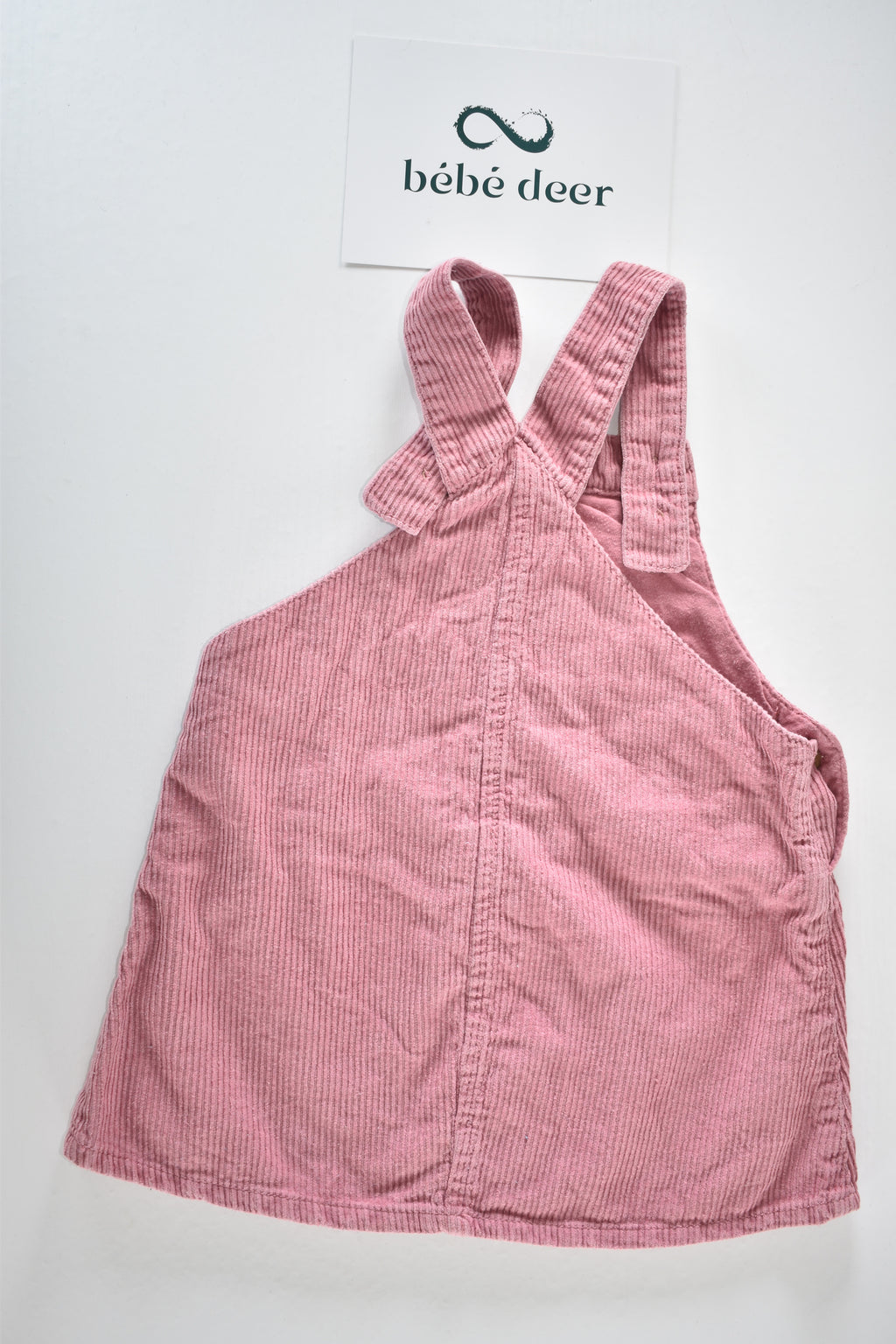 Corduroy pinafore dress