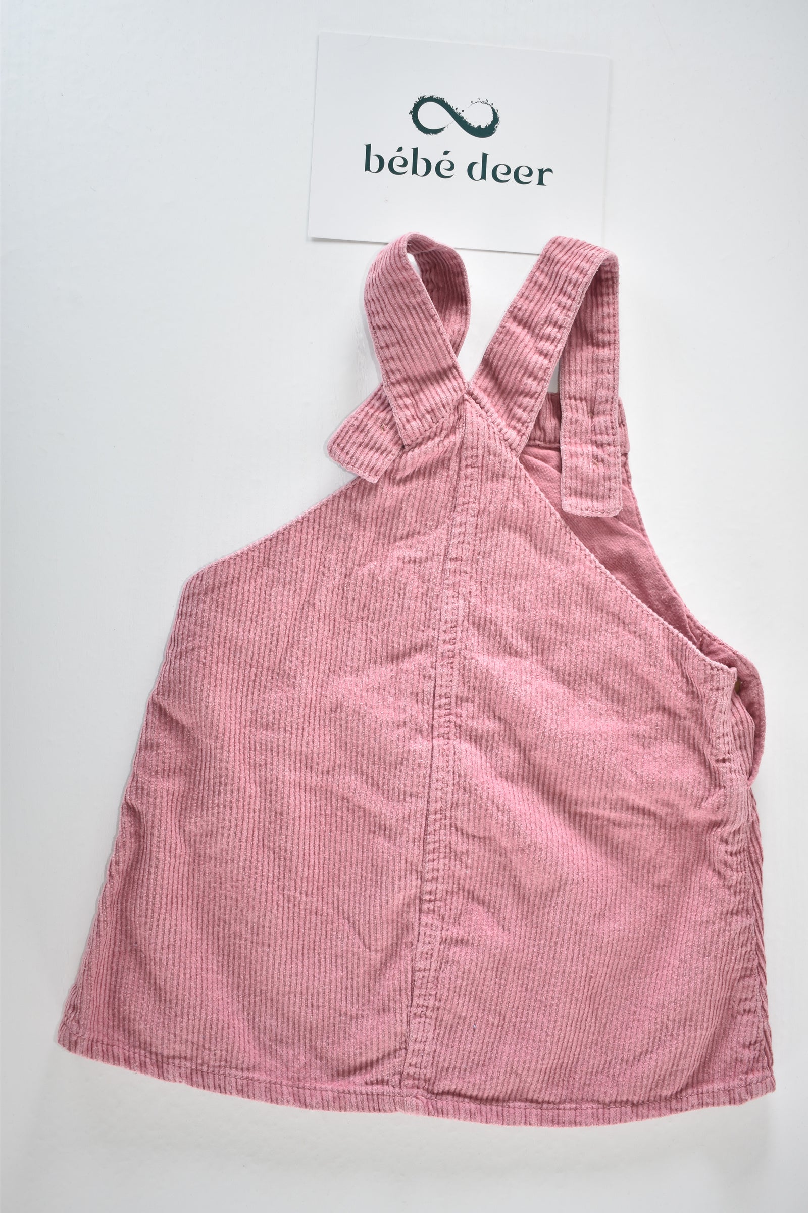 Corduroy pinafore dress