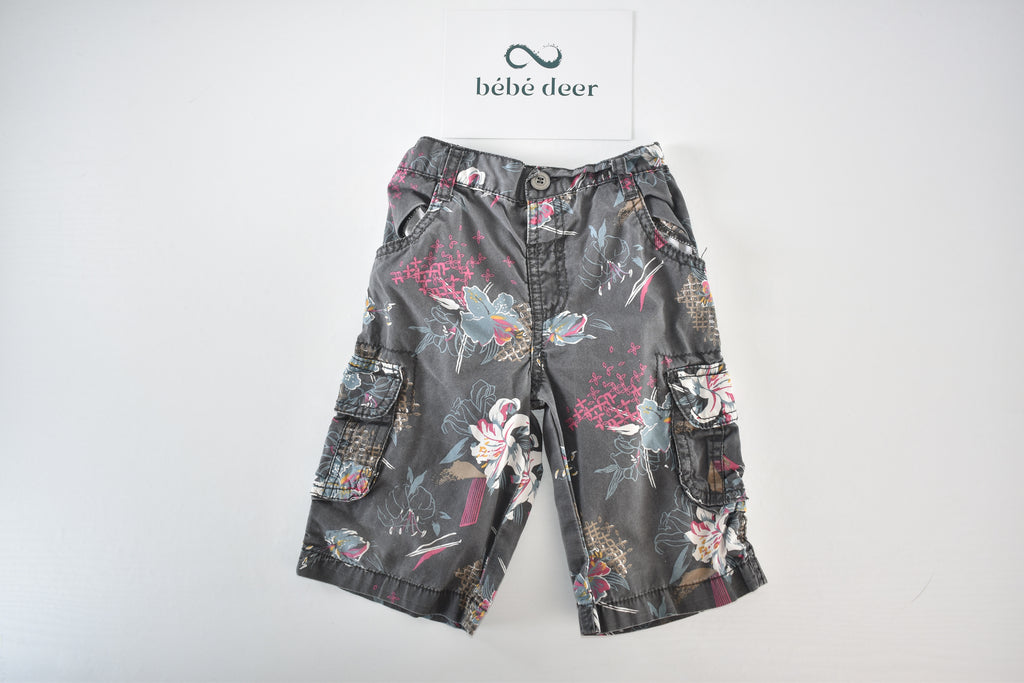 Floral cargo shorts