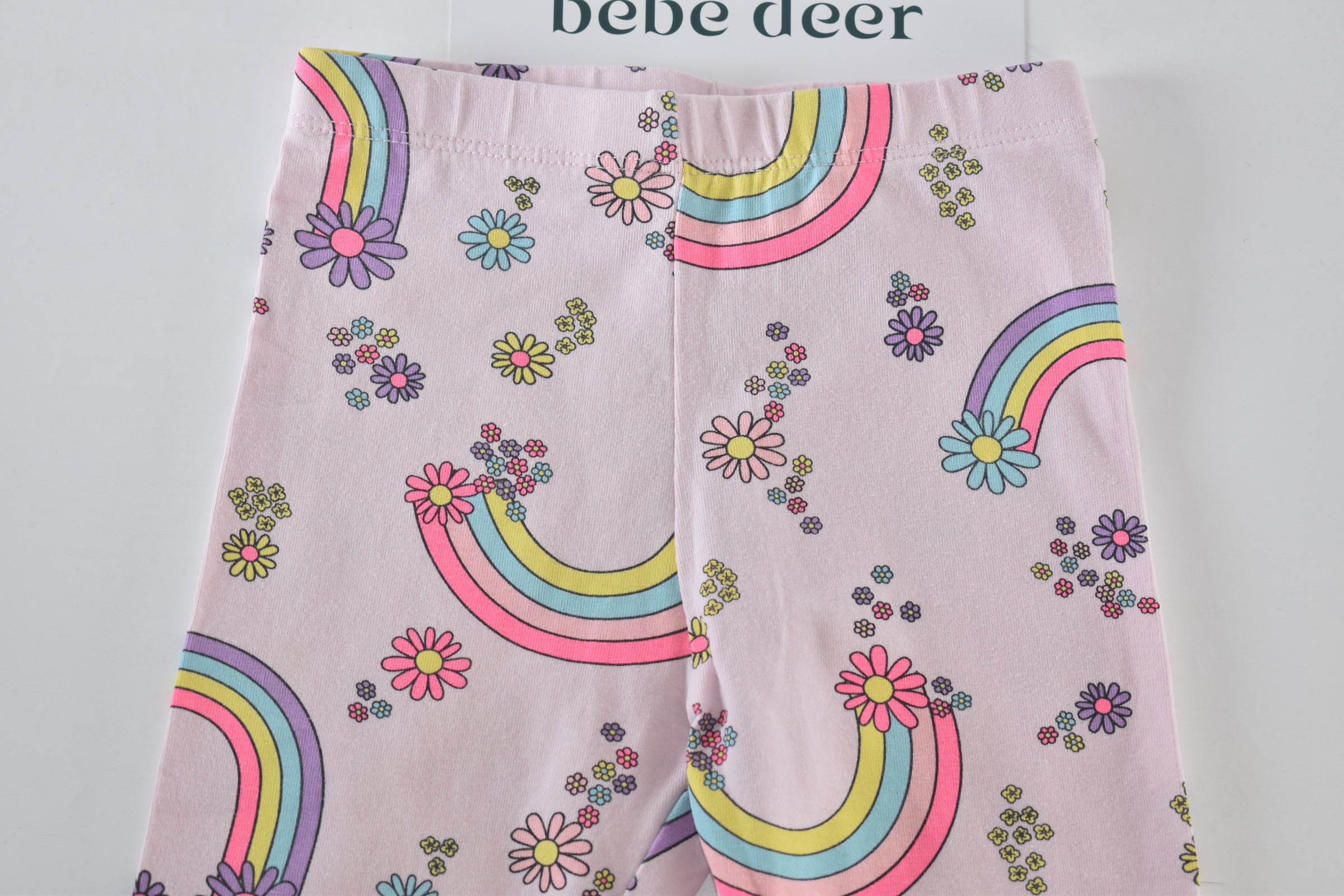 Rainbow print leggings