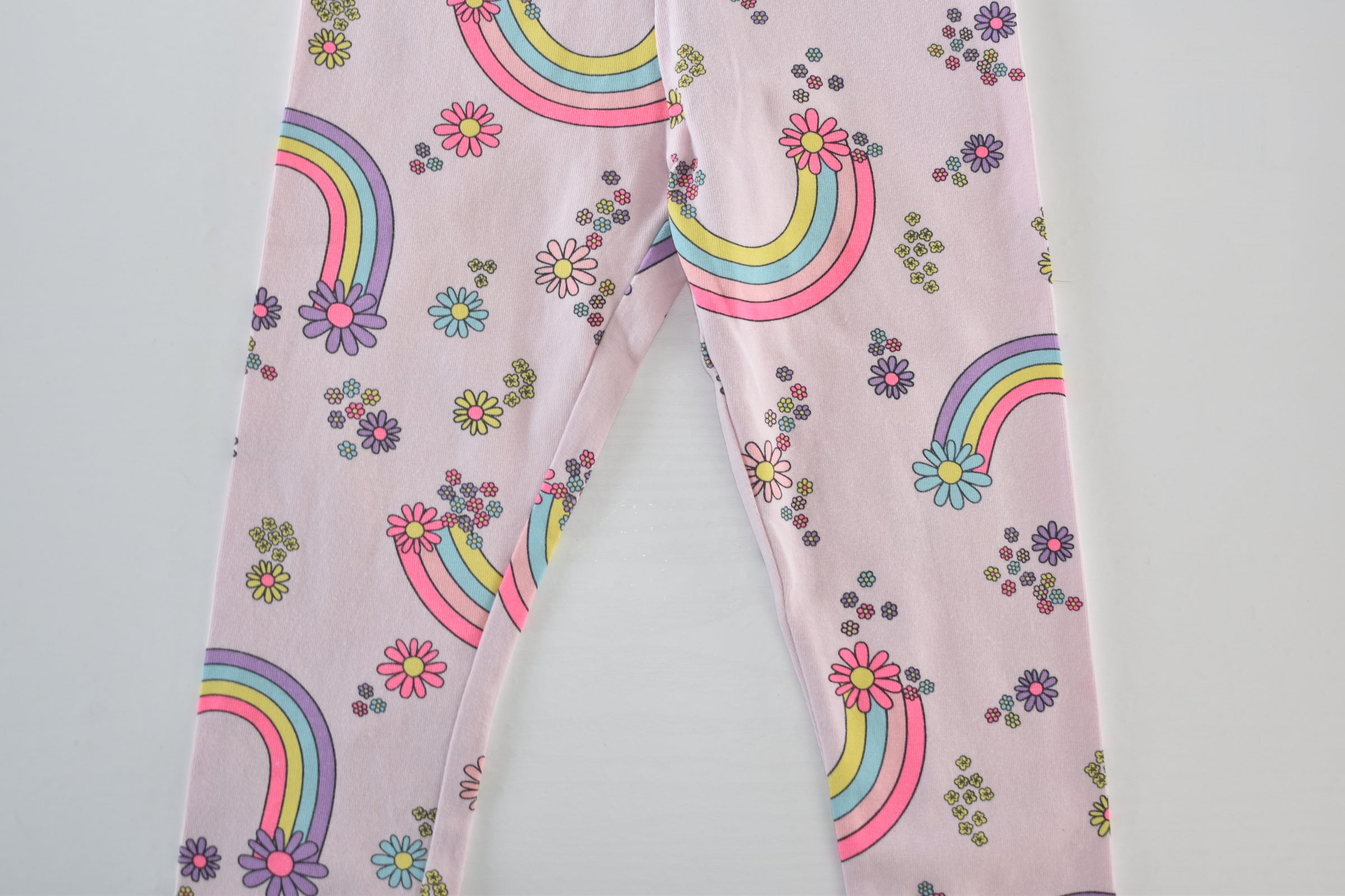 Rainbow print leggings