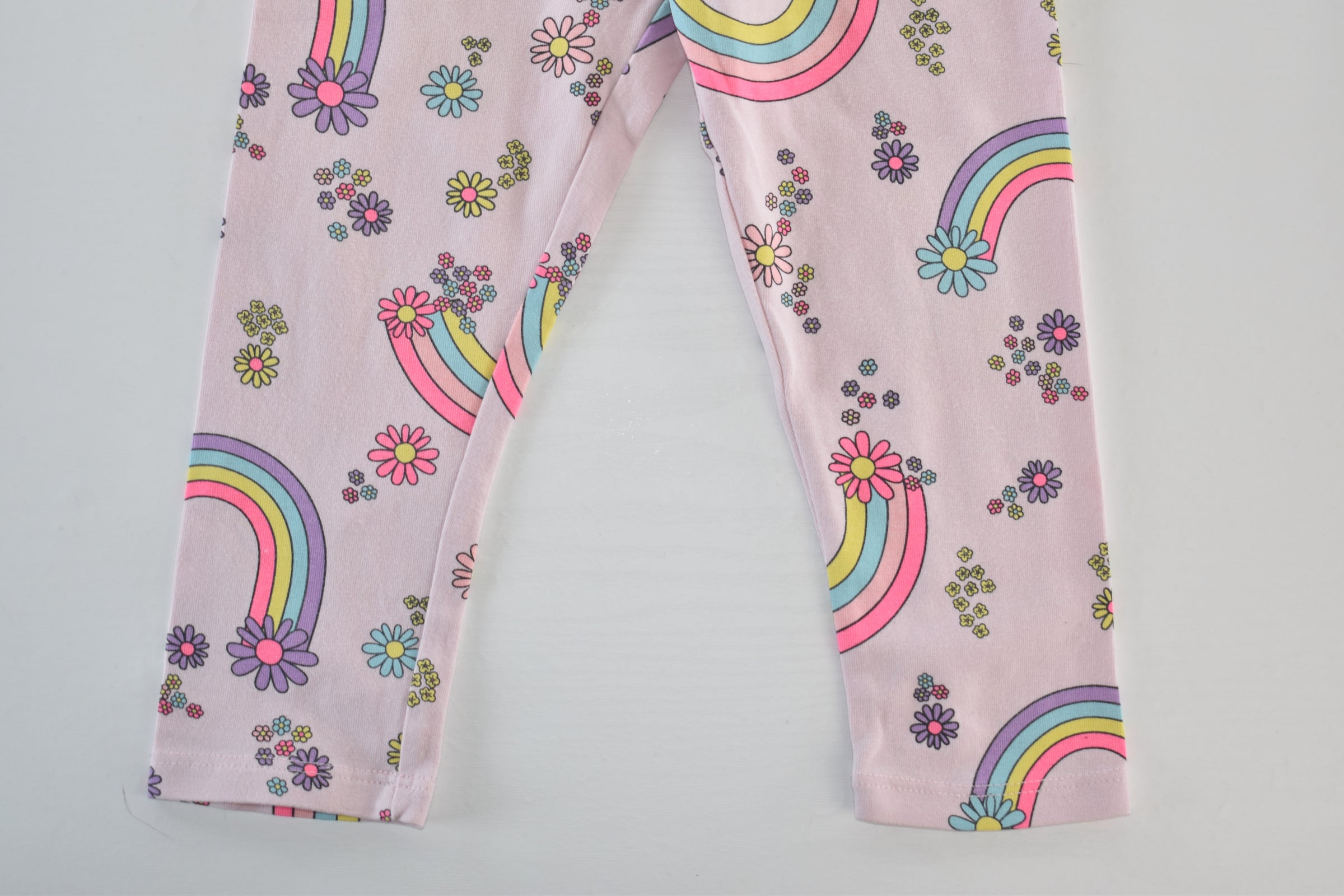 Rainbow print leggings