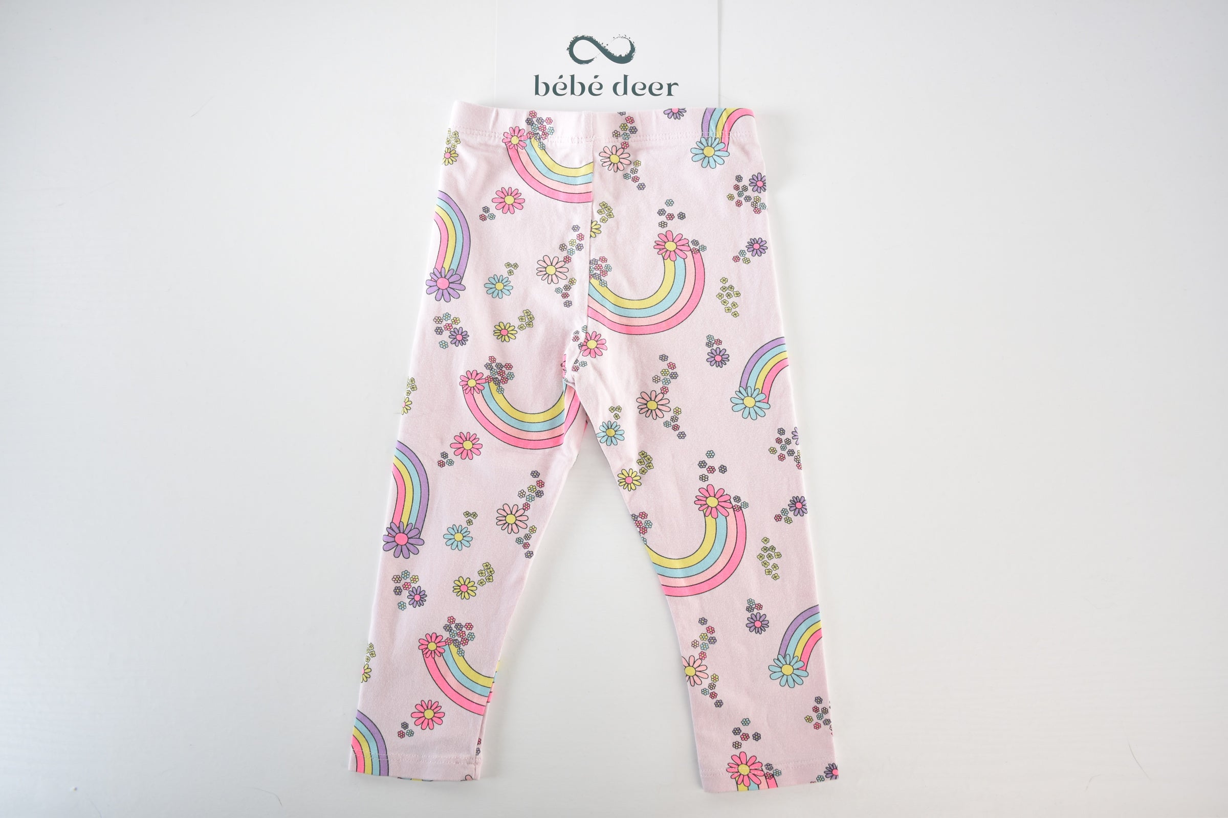 Rainbow print leggings