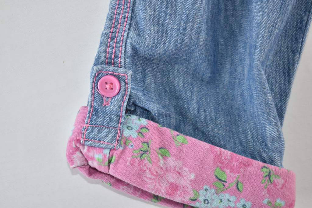 Embroidered cropped jeans