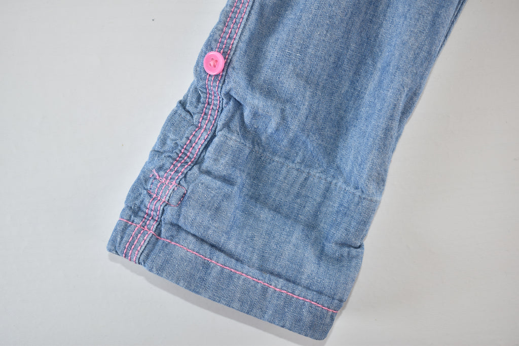 Embroidered cropped jeans