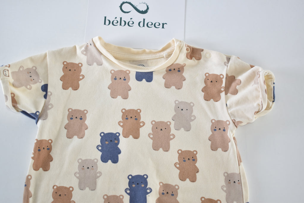 Bear rompers - Pack of 3