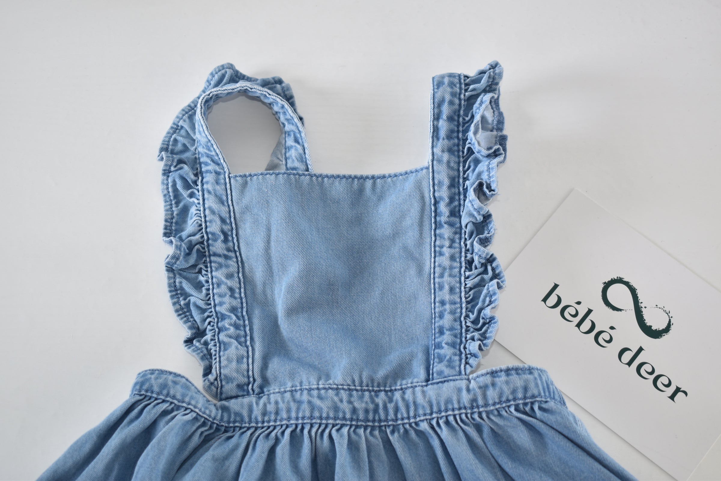 Denim pinafore dress