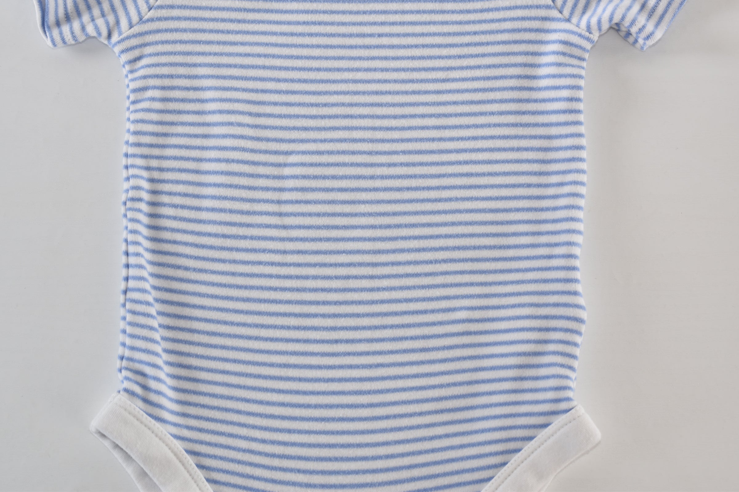 Blue striped organic cotton bodysuit