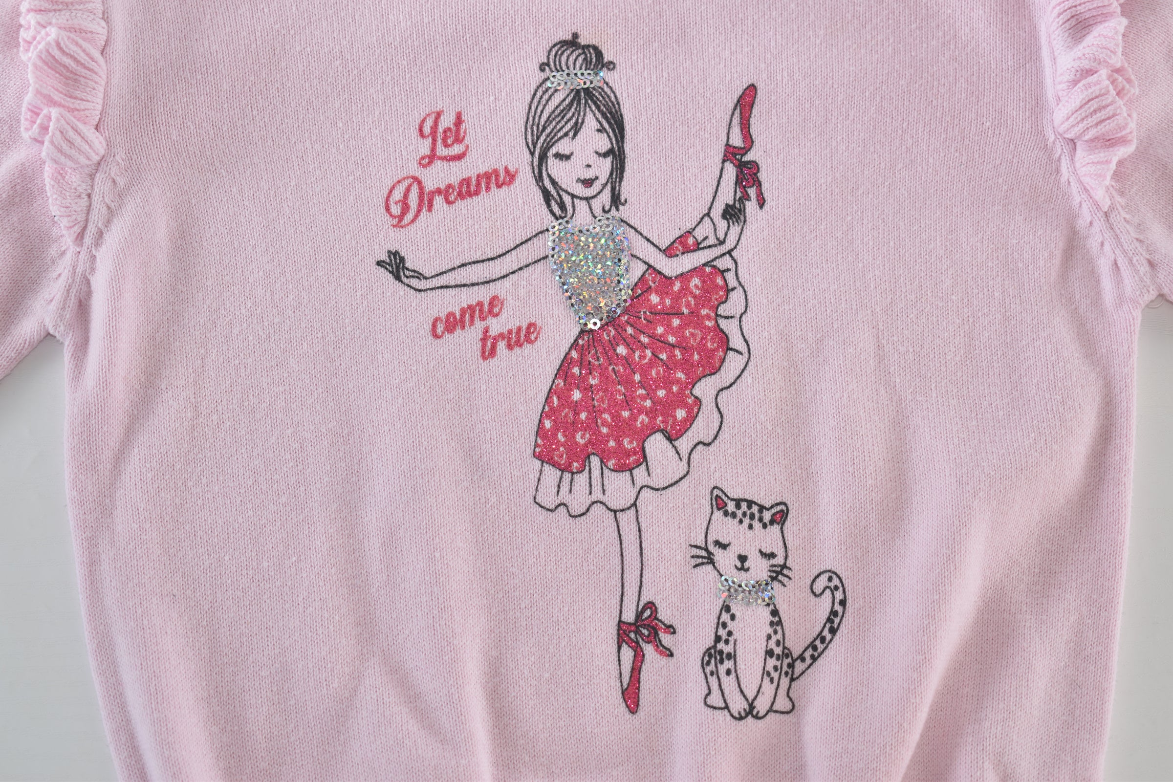 Pink sequin ballerina jumper