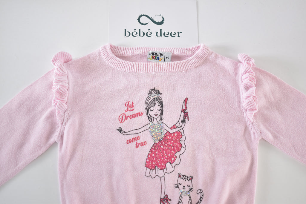 Pink sequin ballerina jumper