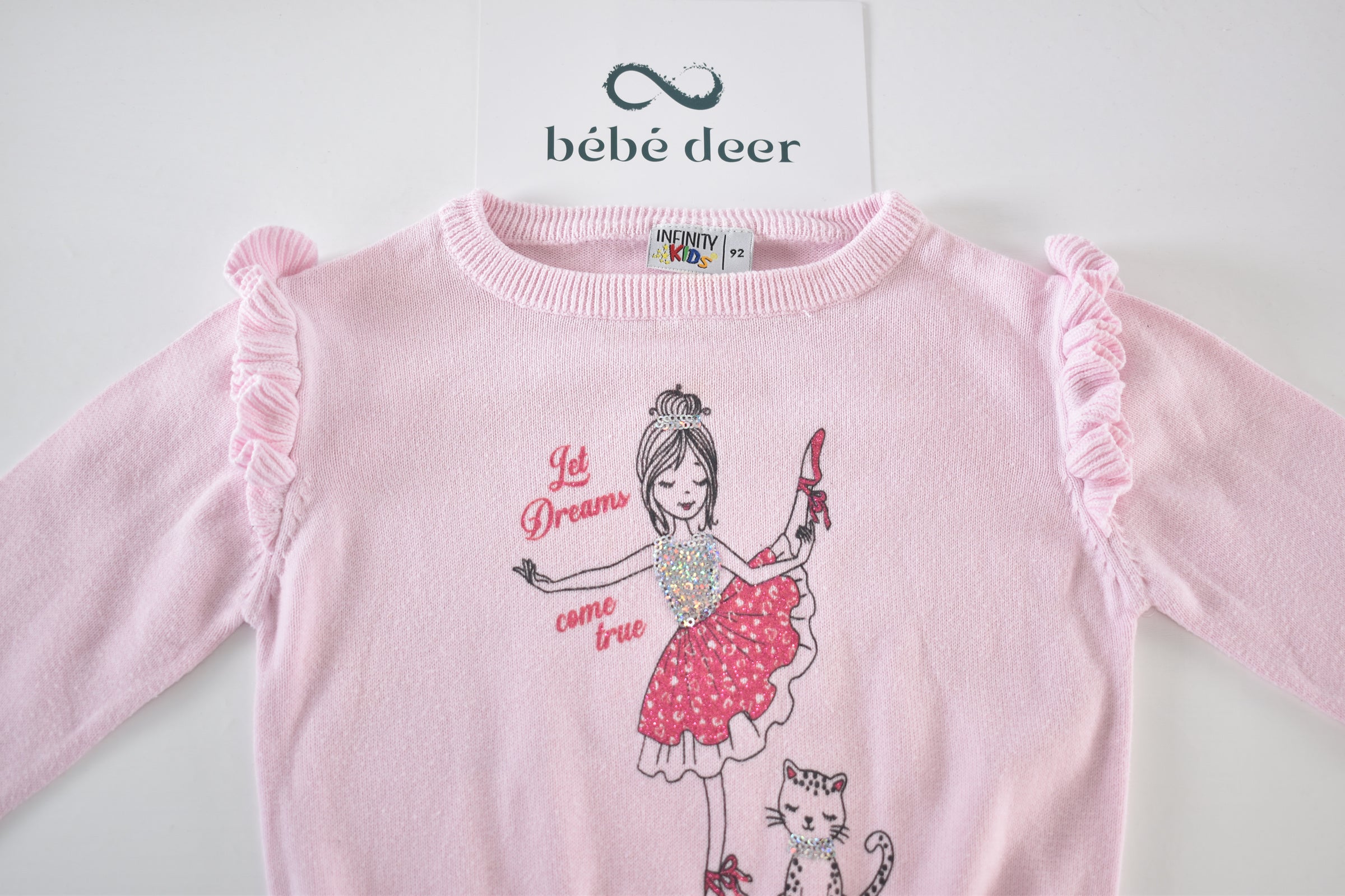 Pink sequin ballerina jumper