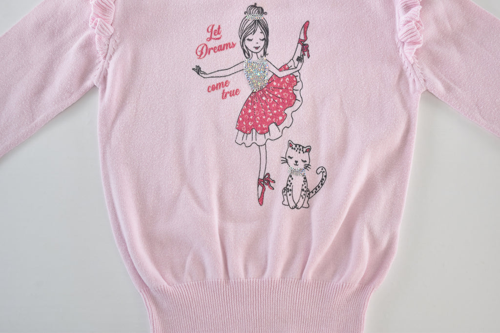 Pink sequin ballerina jumper