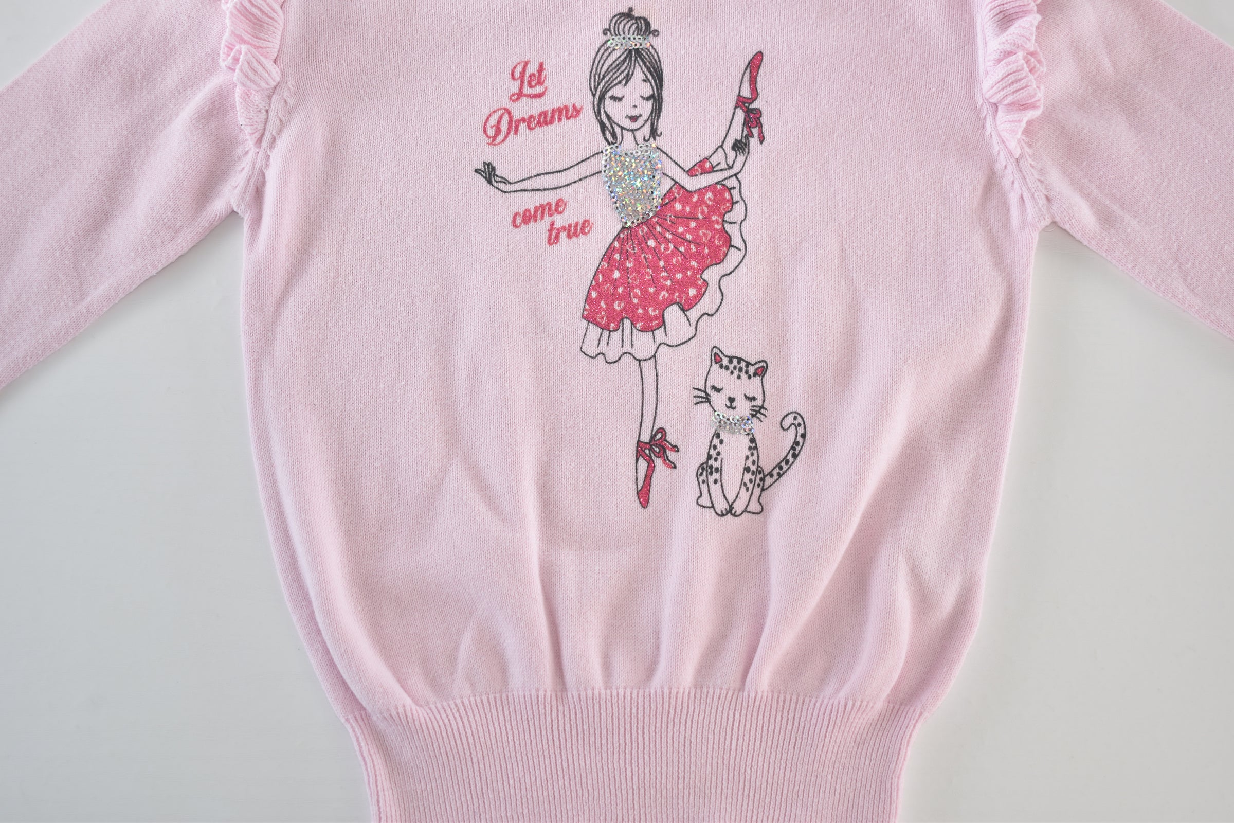 Pink sequin ballerina jumper