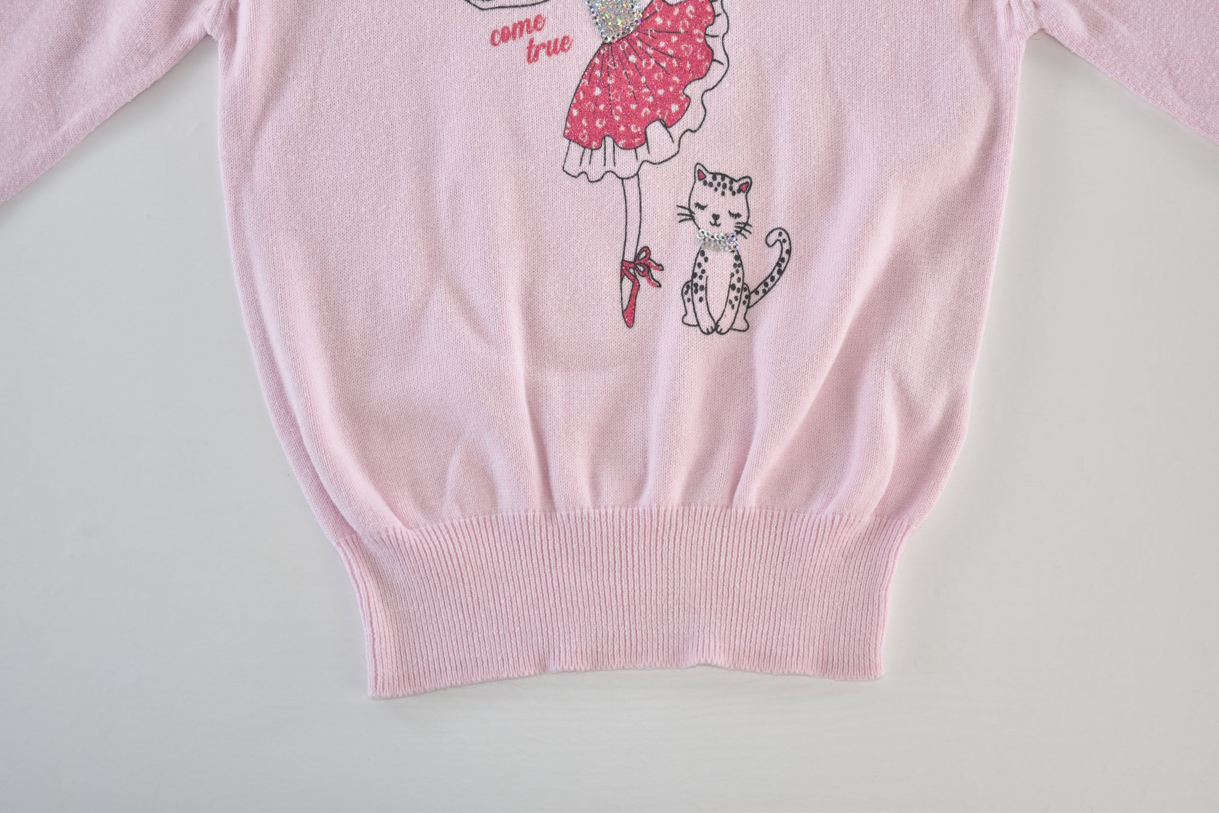 Pink sequin ballerina jumper