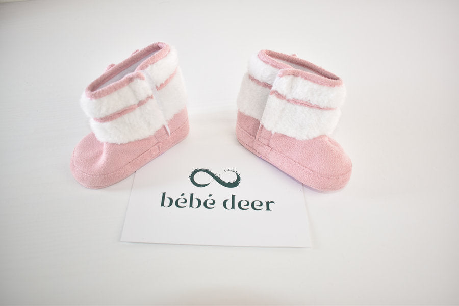 Pink boot slippers