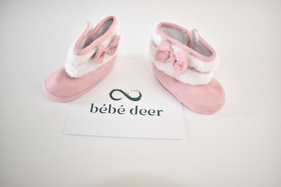 Pink boot slippers