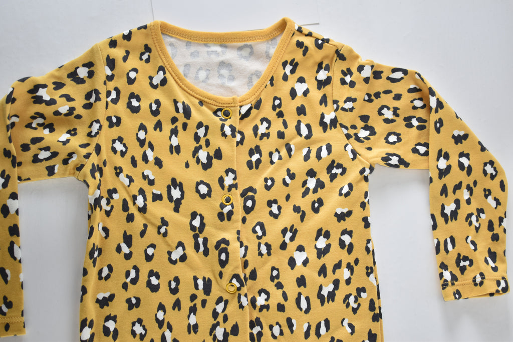 Leopard print sleepsuit