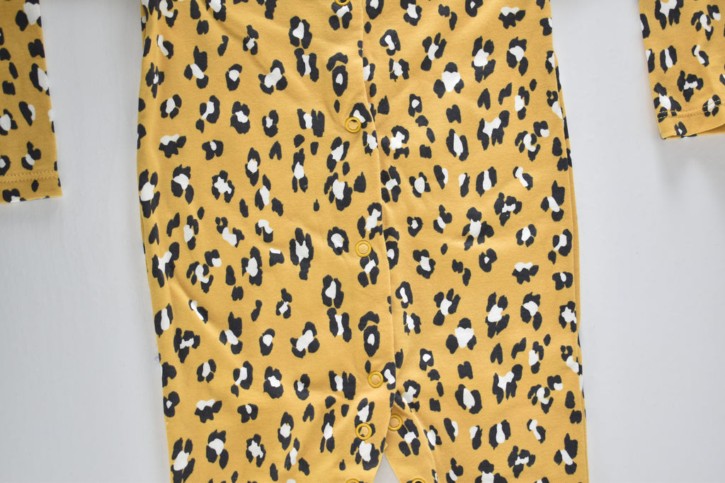 Leopard print sleepsuit