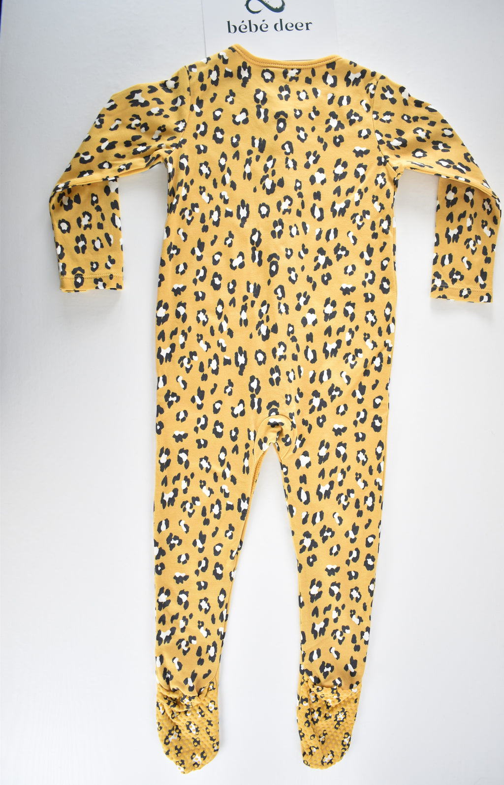 Leopard print sleepsuit