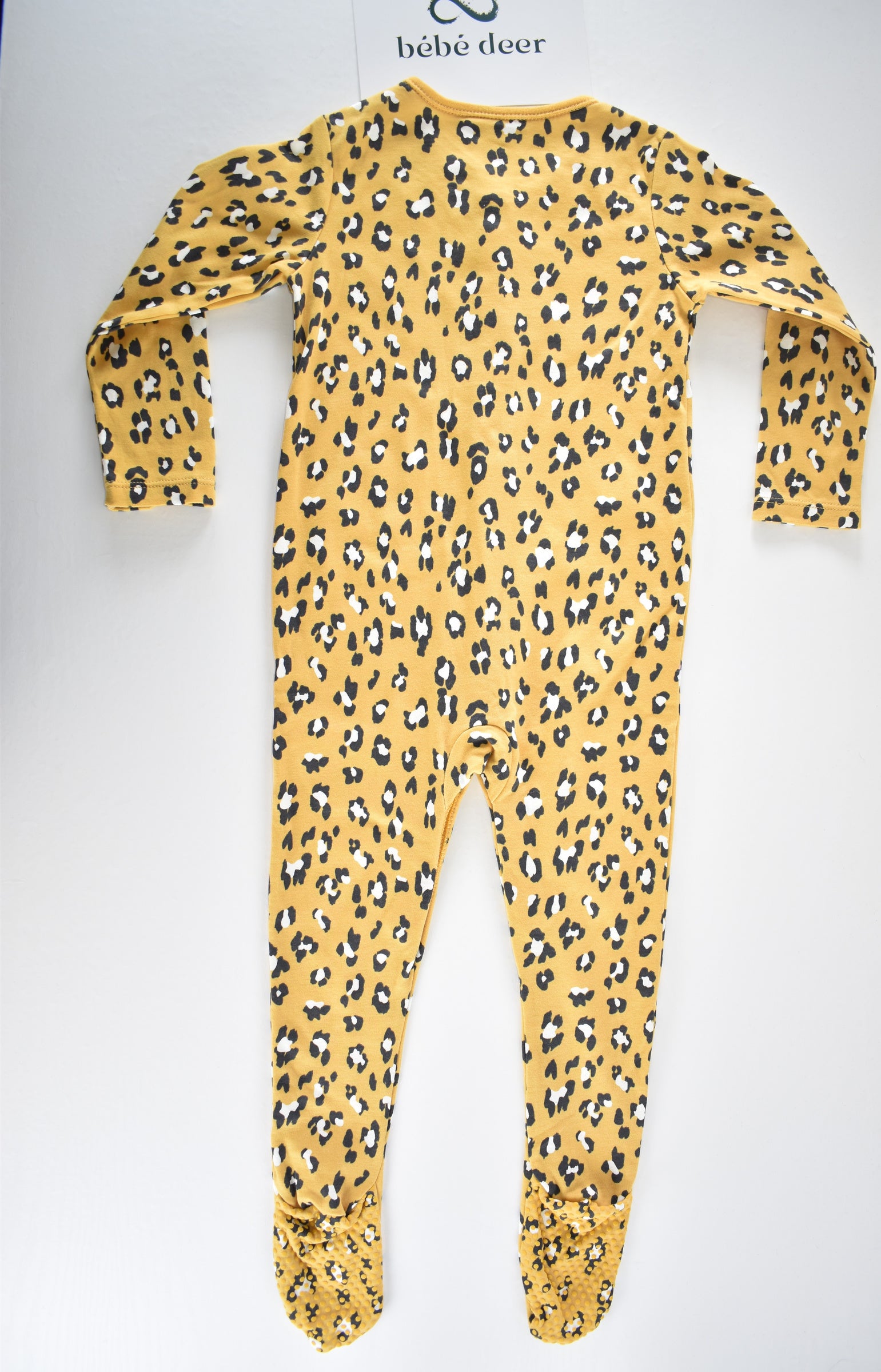 Leopard print sleepsuit