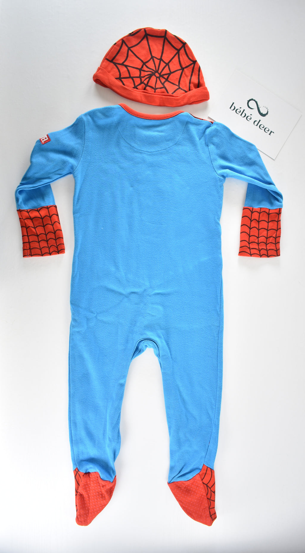 Marvel Spider-Man sleepsuit and hat set