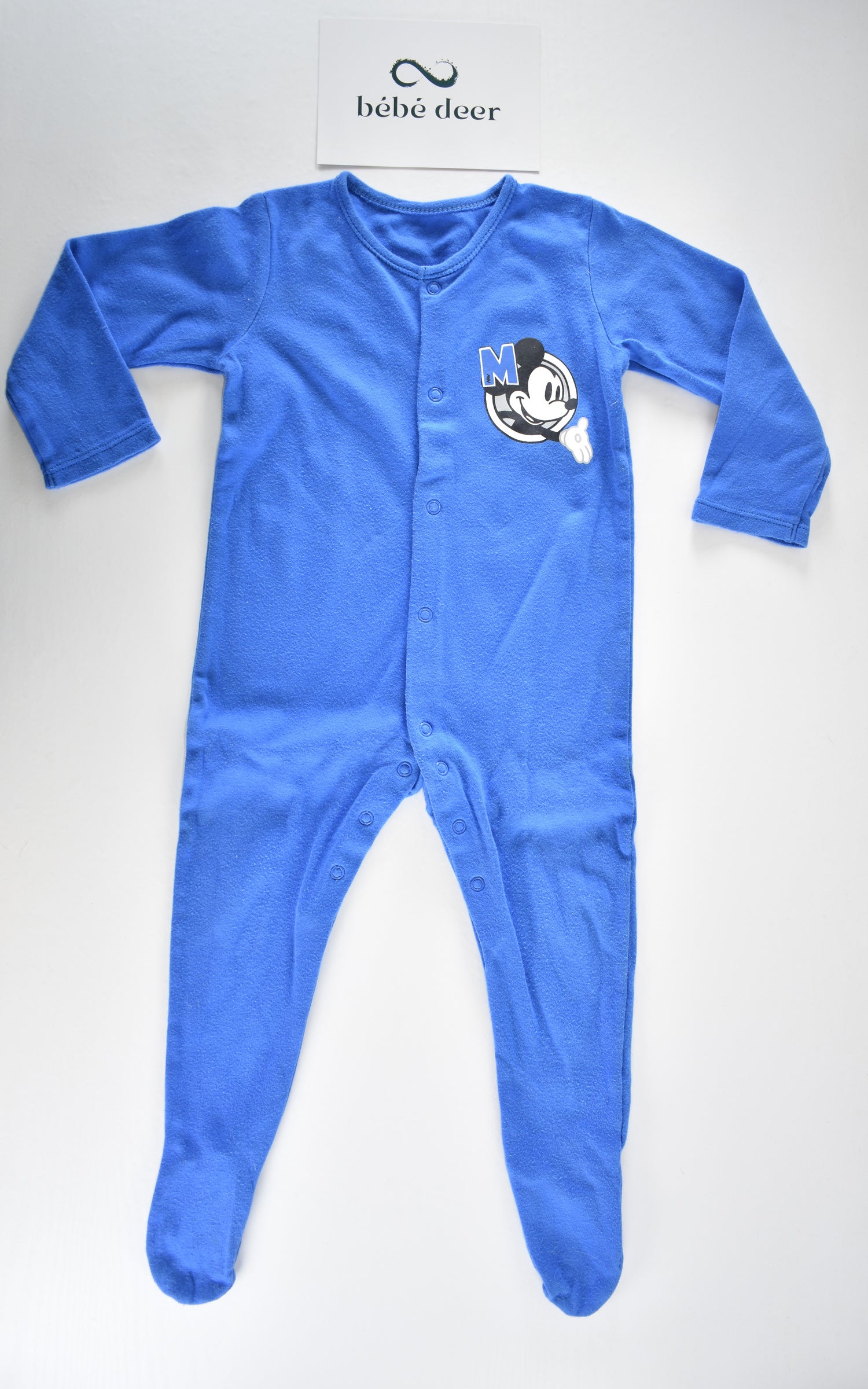 Mickey Mouse blue sleepsuit