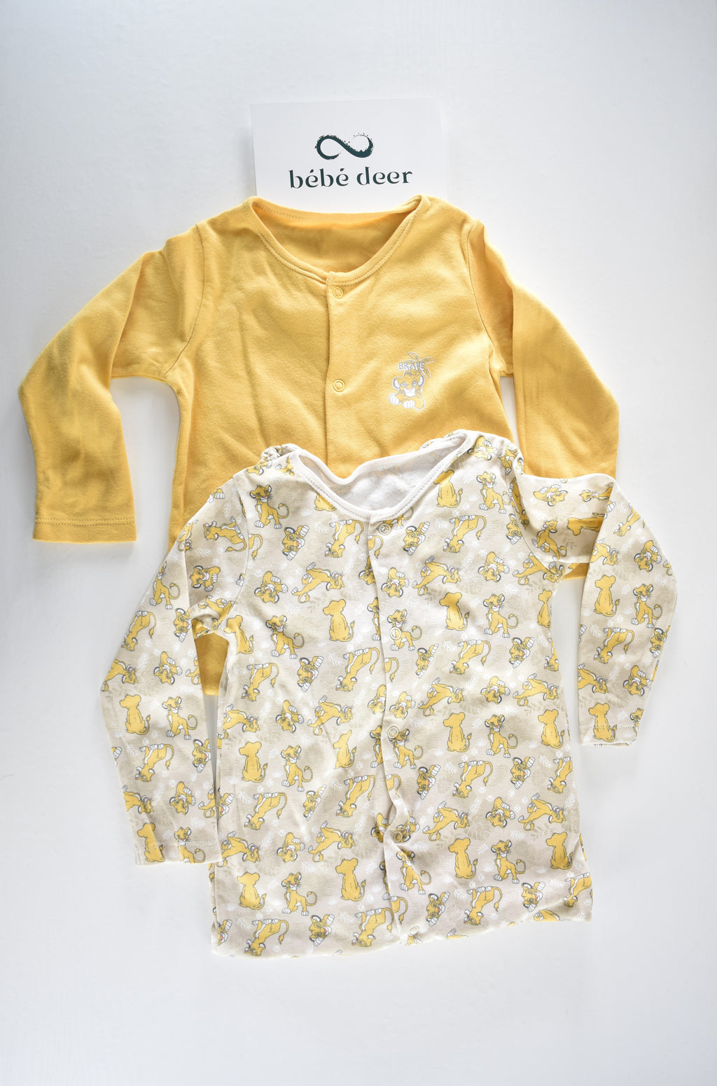 Disney Simba two sleepsuit set