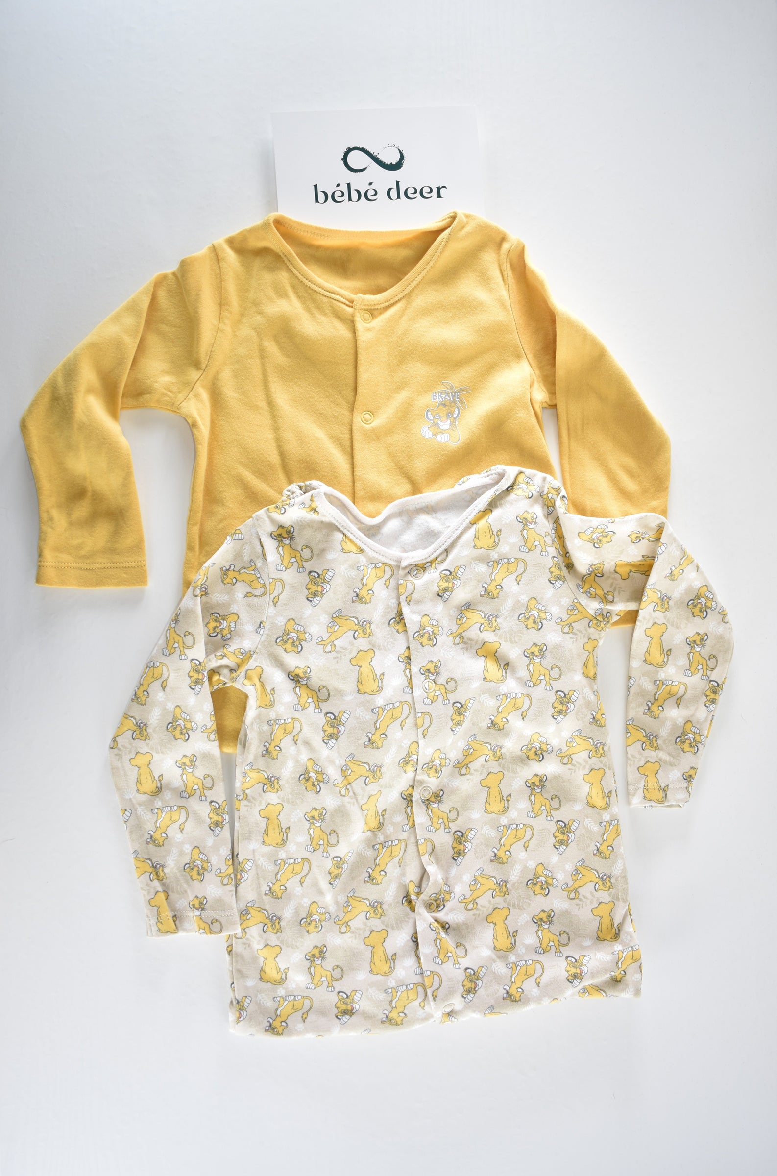 Disney Simba two sleepsuit set