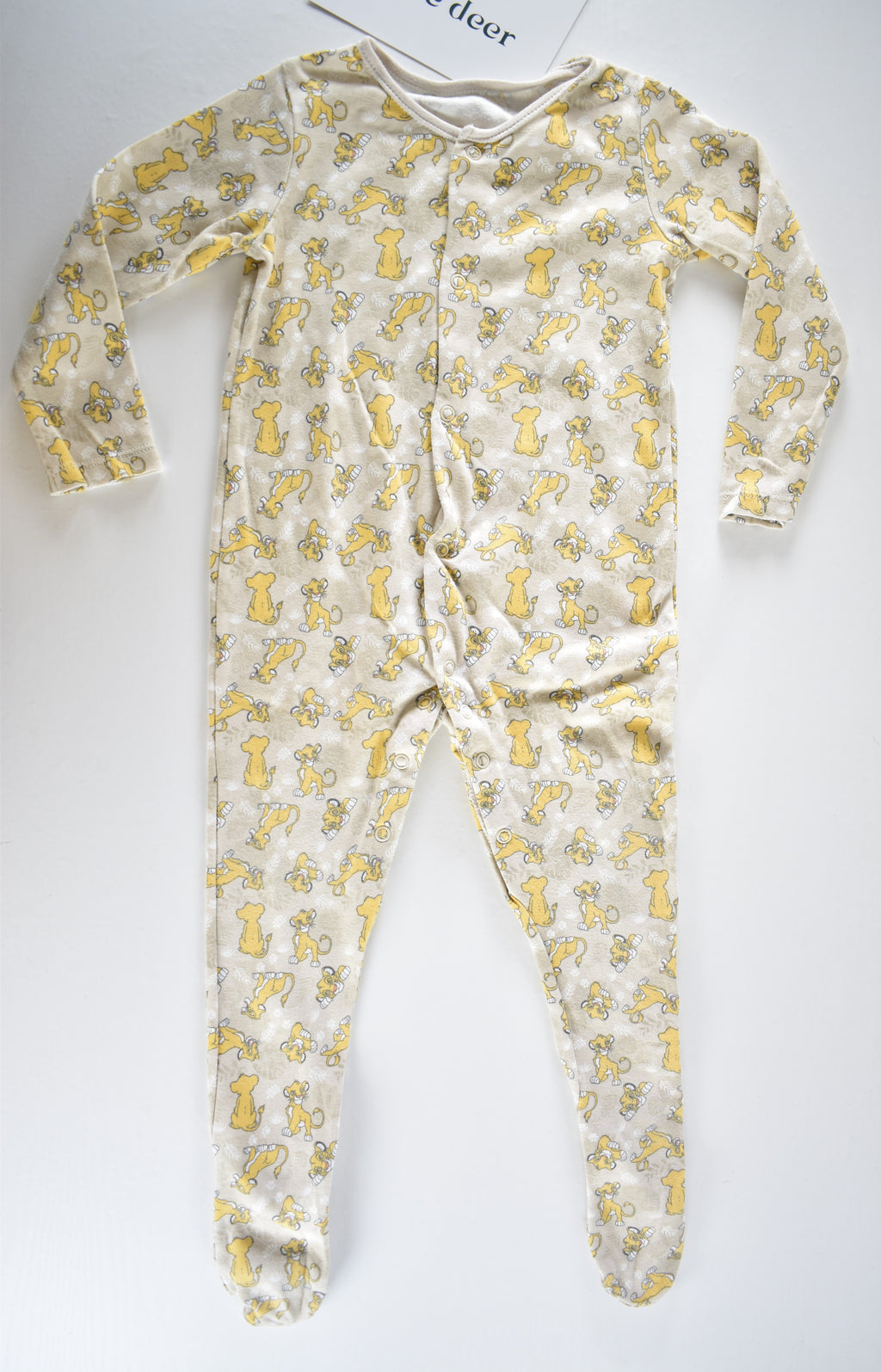 Disney Simba two sleepsuit set