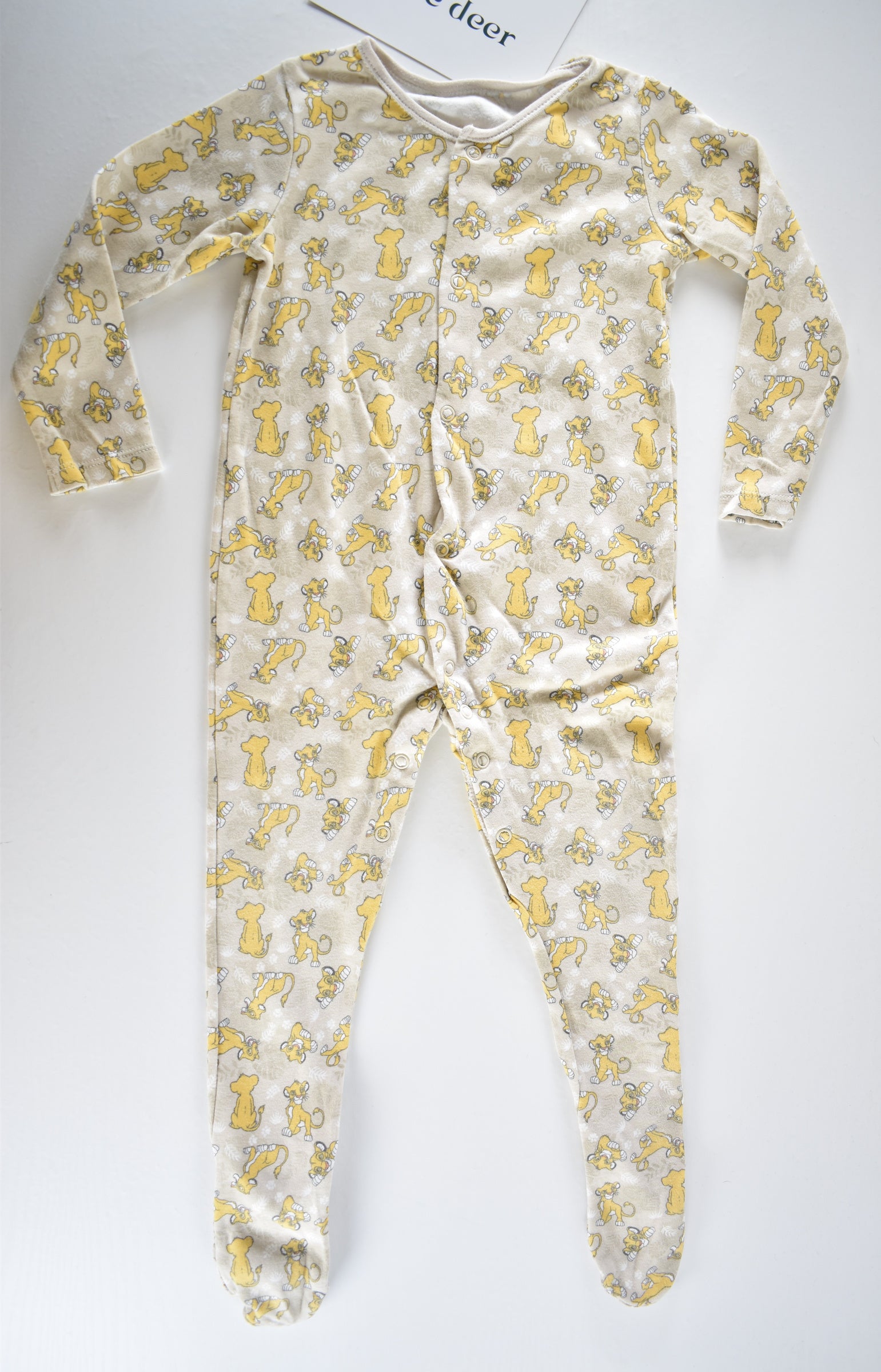 Disney Simba two sleepsuit set