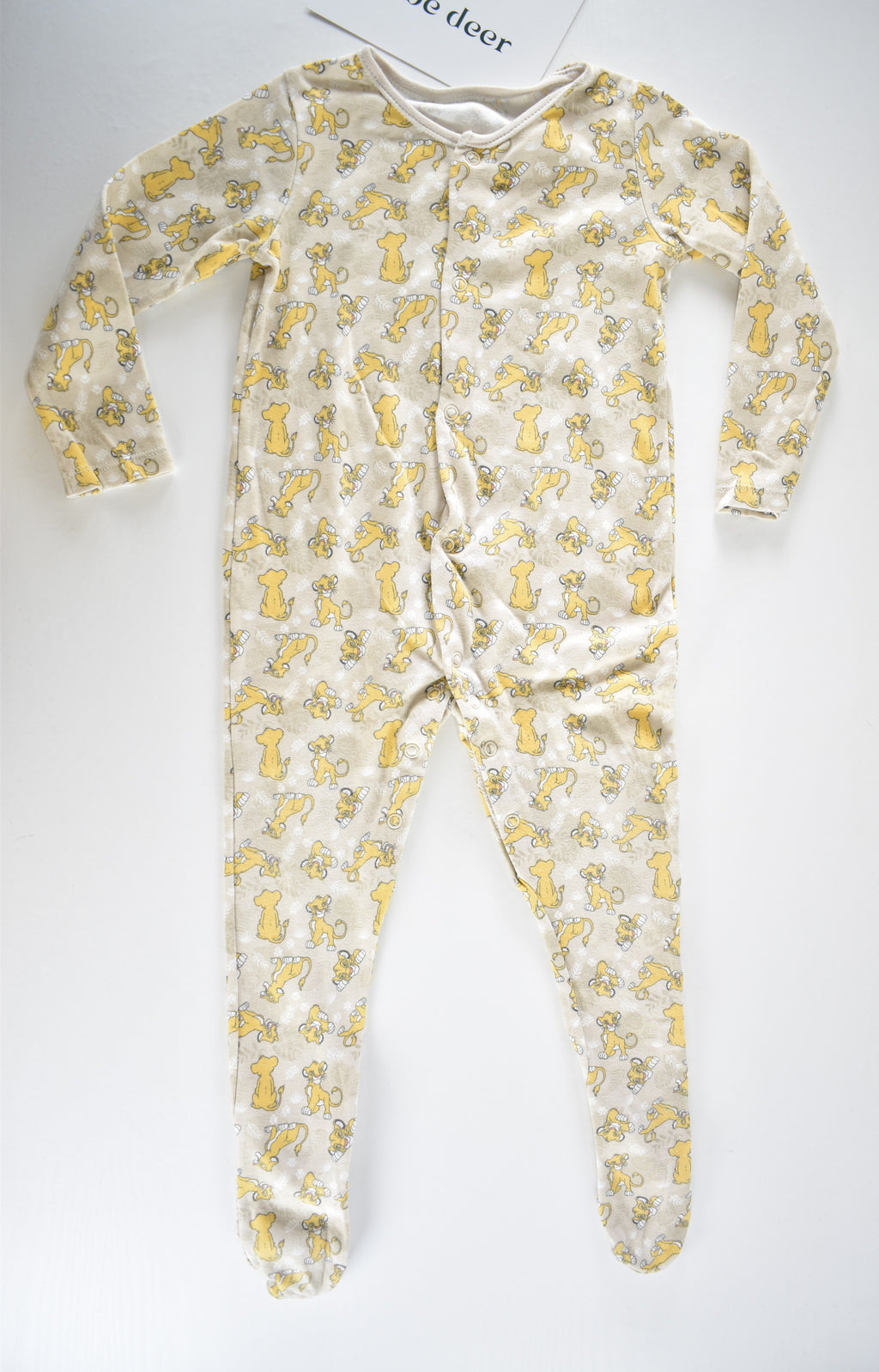 Disney Simba two sleepsuit set