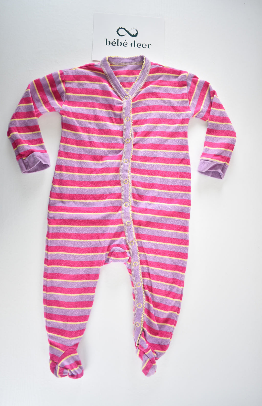 Striped sleepsuit